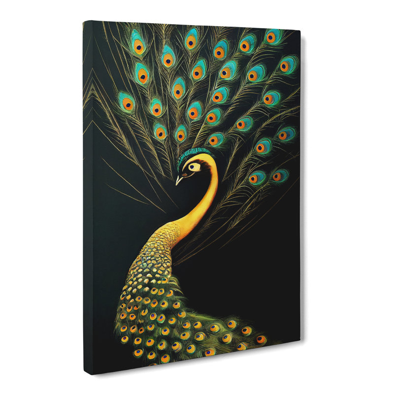 CAN-V0523-1775X Peacock Vol.3 - Wrapped Canvas Print, 50cm H x 35cm W x 3cm D