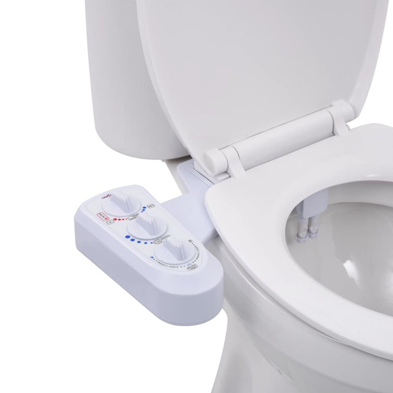 Elongated Toilet Seat Bidet with Tap