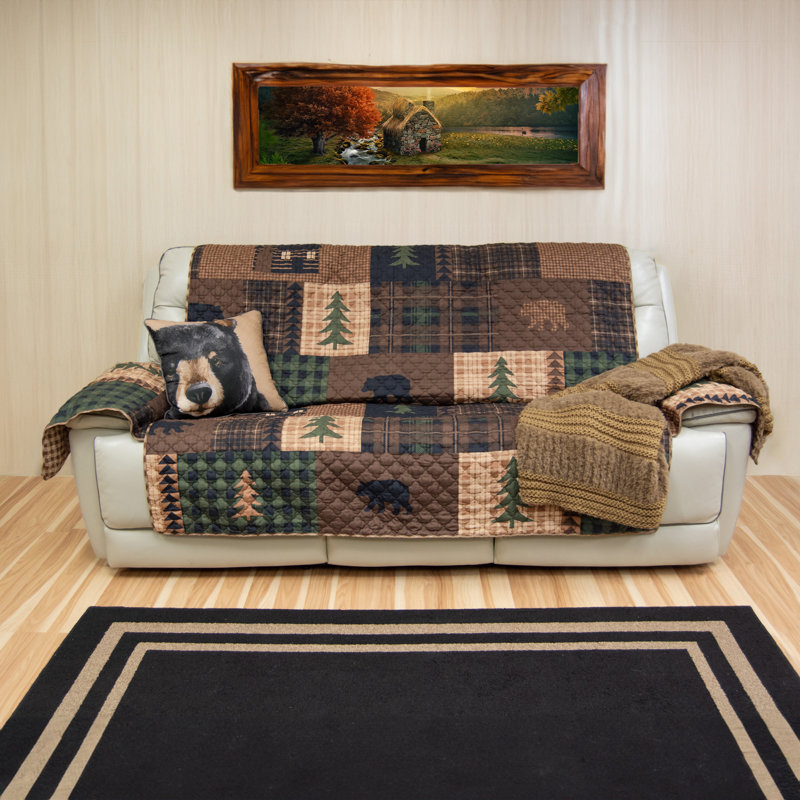Housse pour canapé Brown Bear, H 76 po x l 126 po x P 23 po, Canapé surdimensionné