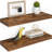 Miami 24" W x 8" D Floating Shelves Set with Invisible Wall Mount Brackets-97961214