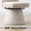 Chaise d'appoint pivotante rembourrée en tissu-1200635664