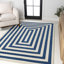 Tapis bleu marine / ivoire Isibeal-1621524168