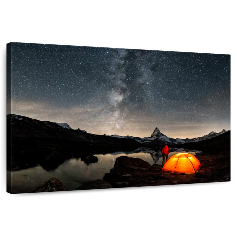Senne Camper Under The Milky Way, H 16 po x l 24 po