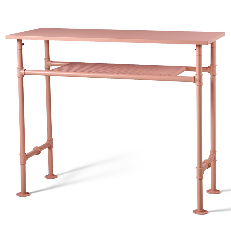 Mylinh Metal Dining Table, Pink