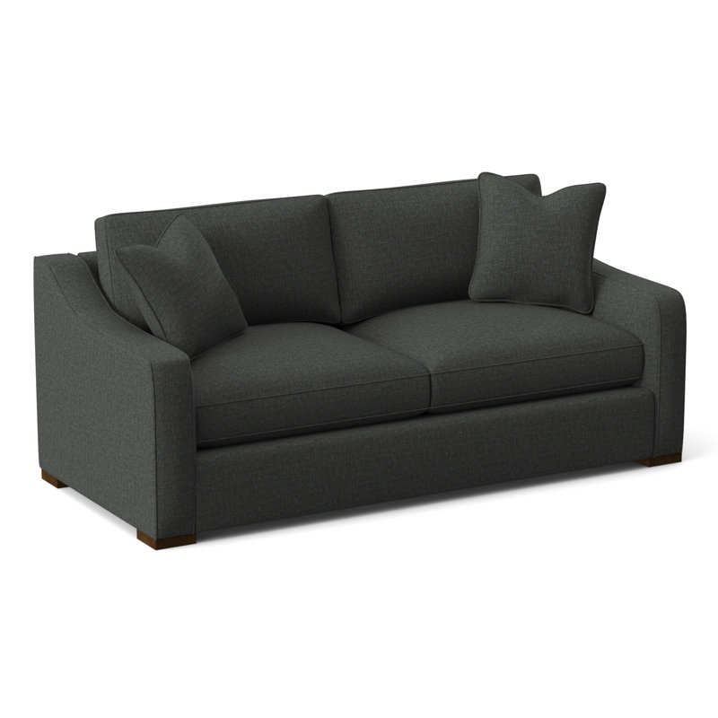 Armanti Sofa, Black Polyester 71551L84, City Light