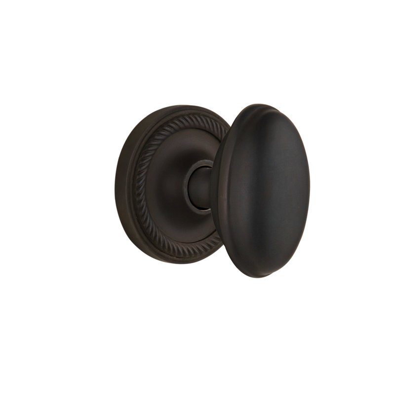 Rope Rosette with Homestead Door Knob, Oil-Rubbed Bronze, 2-3/4”