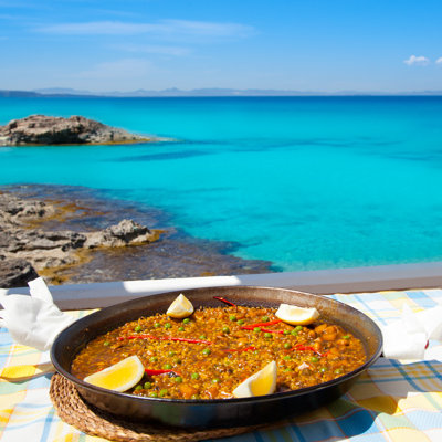 " Paella Mediterranean In Islands "
