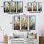 «Daffodil Bloom Sunshine - Daffodils», ensemble de 4 reproductions d'art sur toile-1927412987-1927412988
