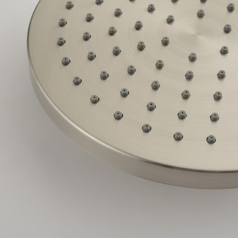 Brushed Nickel Adjustable Height Wall Mounted Shower System
