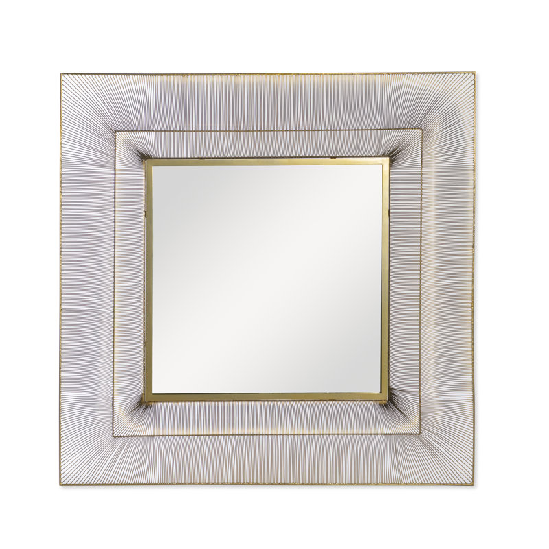 Stratton Square Metal Wall Mirror