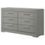 Commode à 6 tiroirs Pierce Gray-415707648