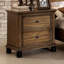 Table de chevet 2 tiroirs Zebadiah