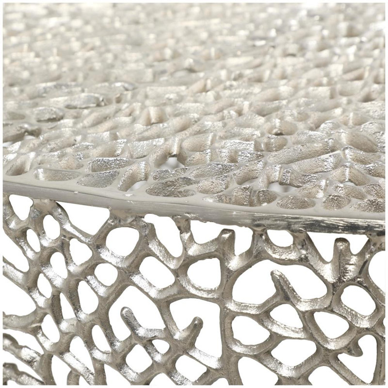 Table basse de salon Dunia, Argent argent