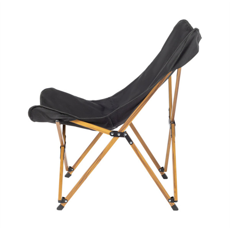Chaise de camping pliante Demilouise, Noir