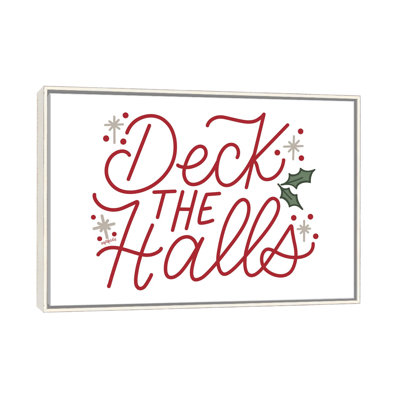 «Deck The Halls», reproduction d'art sur toile encadrée