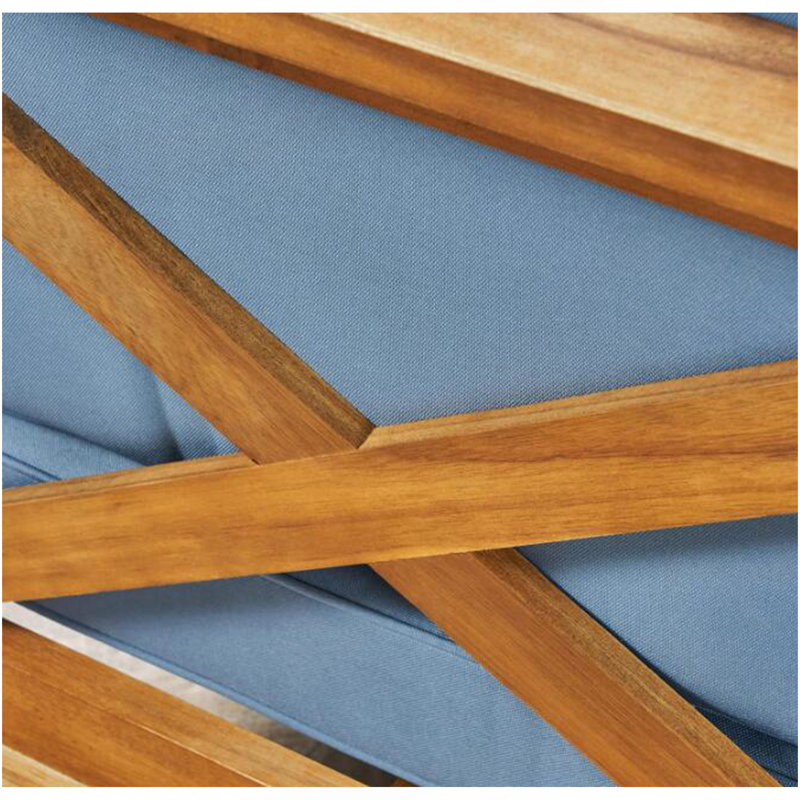 Ensemble de canapés modulaires d'extérieur BRAVA X-Back 3 places, bleu