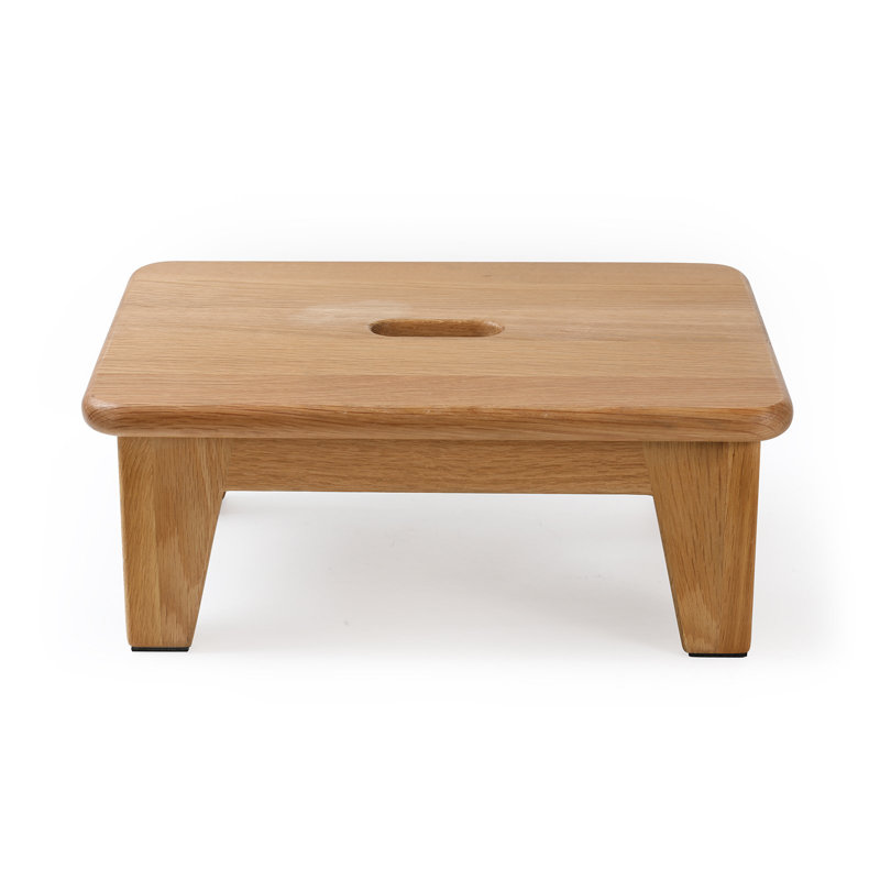 Oak Wood Step Stool, Nature