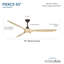 Ventilateur de plafond intelligent 65 po Pierce-116794814-116794811