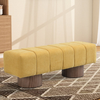 50" W Upholstered Bench