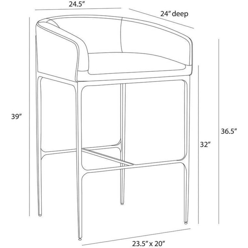 Osbourne Bar Stool, Bar Stool (32" Seat Height)