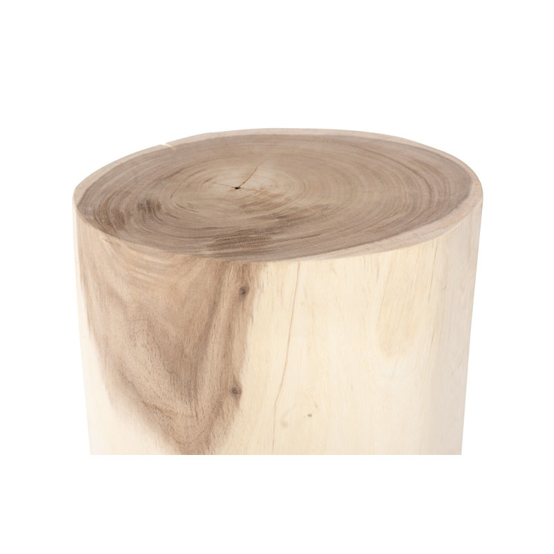 Tabouret en bois naturel, bois de suar