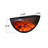 31.50"Black U-shaped Embedded Simulated lame Decorative Electric Fireplace-118373412