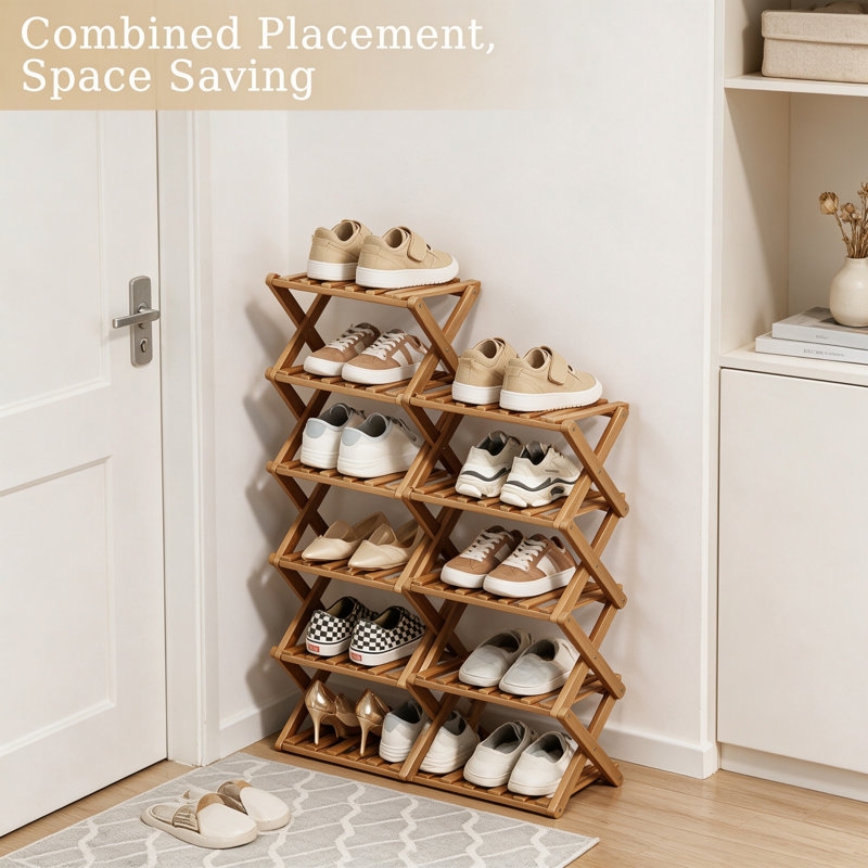 8 Pair Shoe Rack