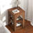 Farmhouse Square End Table With Storage-1968720513
