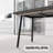 55.12-70.87 Inch Adjustable Extendable Dining Table, Medieval Industrial Style Gray Rectangular MDF Table With Black Metal Legs For Home Kitchen