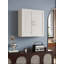 Armoire murale 27 po à deux portes en bois massif blanc avec 2 tablettes réglables prêtes à assembler pour la cuisine, la salle de bain, la buanderie et le garage (l 27 po x P 12 po x H 36 po)-23923043