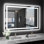 Atherton LED ETL Certified Frameless Anti-Fog Dimmable 3-colors Wall Mounted Modern Vanity Mirror For Bathroom 