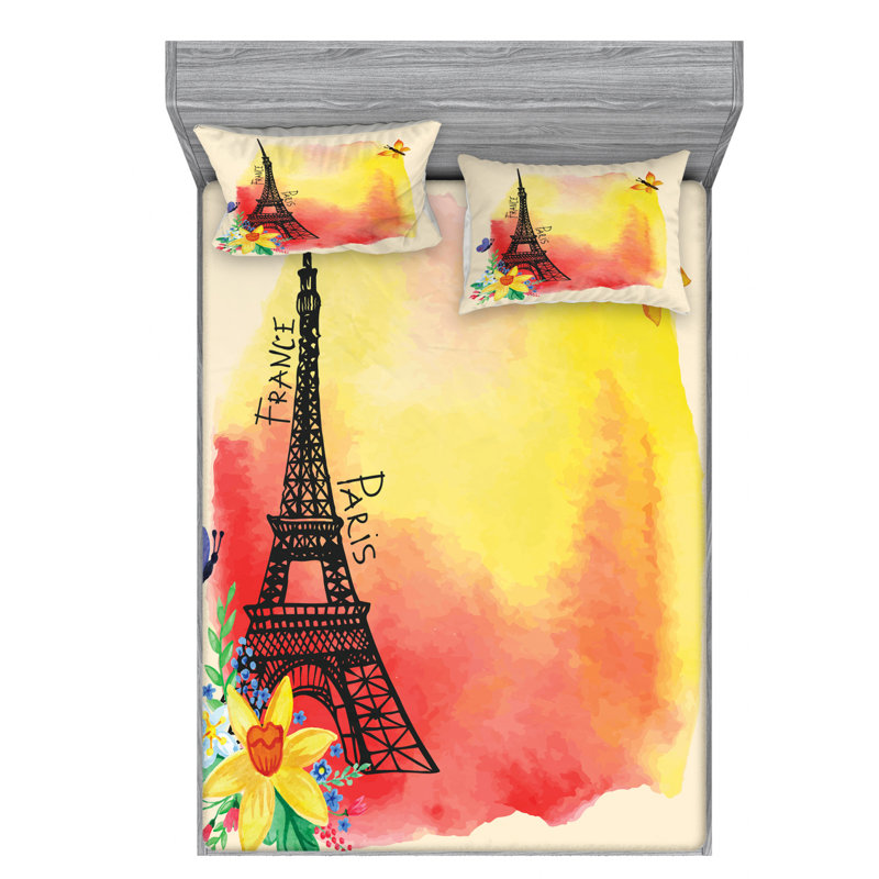 Microfiber Sheet Set, Full Sheet Set with Fitted Sheet