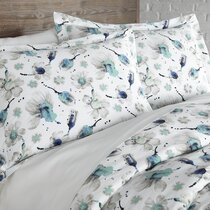MOTNTD Floral Duvet Cover Twin Soft Cotton Bedding Set Twin