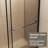 Glass Shower Door 30 - 60 In.W X 72 In.H, 1/4" Thick Tempered Glass, Stainless Steel Handle, Black Supporting Bar, Walk-In Screen, Fashionable And Practical, Leak- Installation Screen Sliding Door,