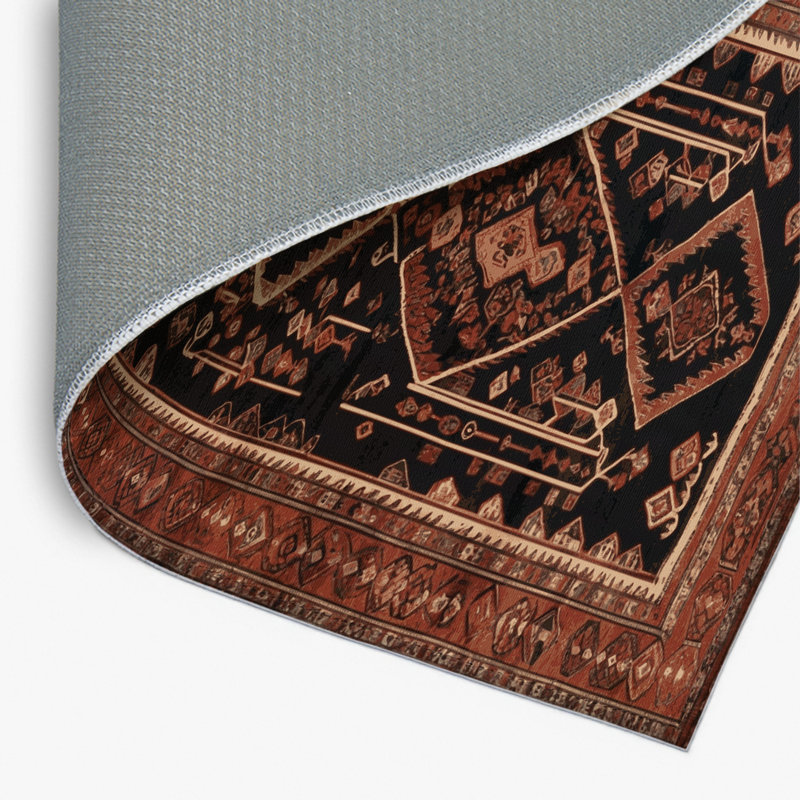 Turkish Brown Indoor and Outdoor Area Rug, Rectangle 2' x 3'