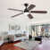 132cm Modern Dual-purpose Ceiling Fan Light with Remote Control