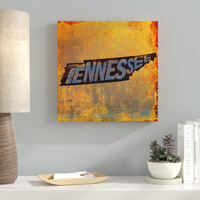 « tennessee », art textuel sur toile tendue