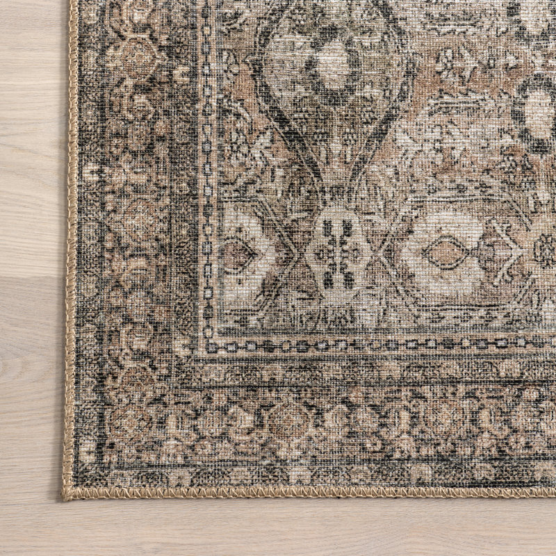 Jeccica Antiqued Jute-Blend Area Rug, Rectangle 10' x 13'