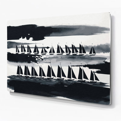 Art mural gris nautique