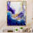 Toile avec cadre flottant or