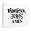 «Thank You Jesus», reproduction sur toile tendue-2044204395