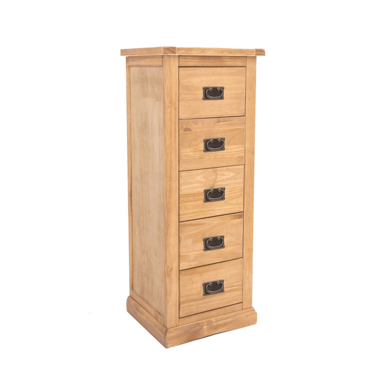 Nagle 45cm W 5 - Drawer Chest of Drawers, Chamfered