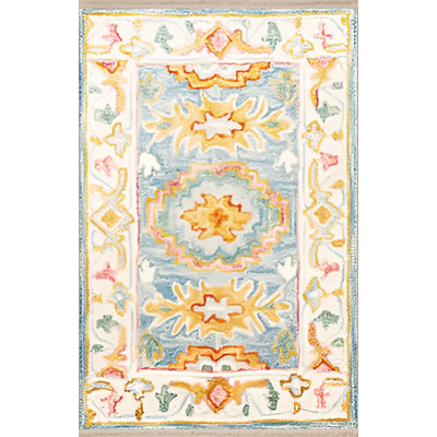 Rosettia Performance Washable Oriental Indoor / Outdoor Rug