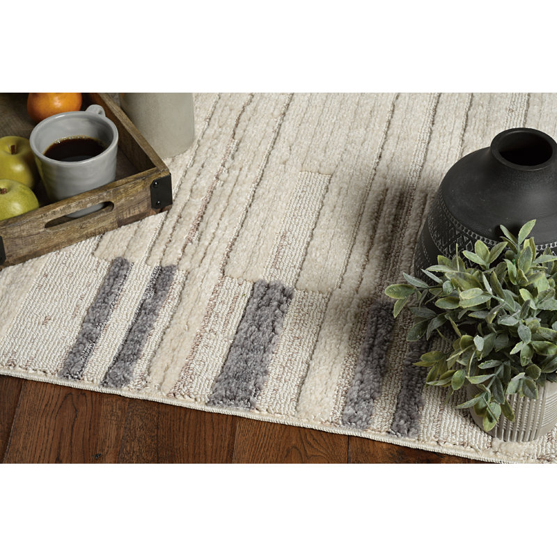 Lexington Ivory Abstract Area Rug, Runner 2'2" x 7'7"