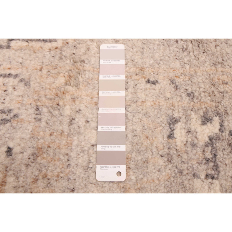 Tapis gris Kavya Oushak 7 pi 11 po x 9 pi 11 po