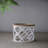 23" Large Distressed White Side Table