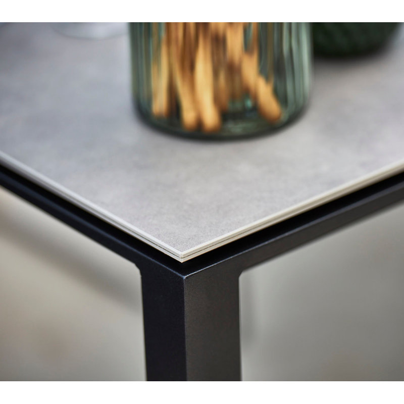 Outdoor Dining Table, Lava Gray, Concrete Gray