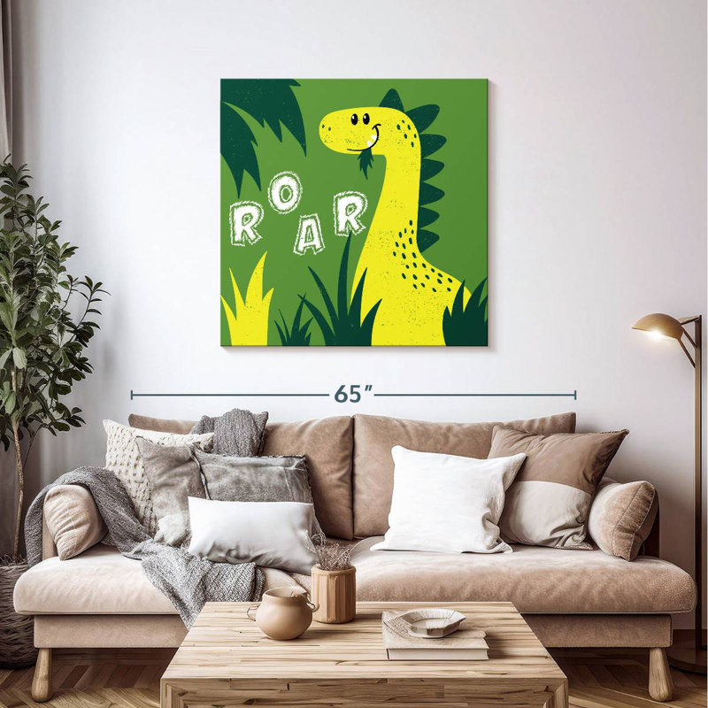 Ashelle, mignon dinosaure rugissant, H 39 po x l 39 po