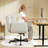 Criss Cross Office Chair with Adjustable Armrests and Wheels, Comfy Swivel Computer Office Desk Chairs for Home Office, Make Up, Bedroom-708225958