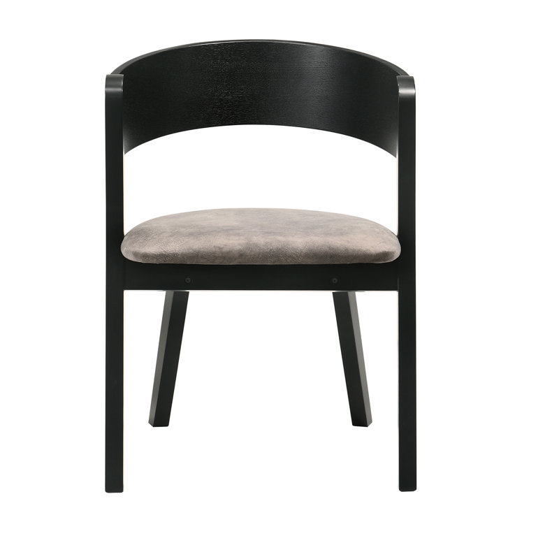 Lindfield 18'' H Fabric Upholstered Armchair, Black/Gray
